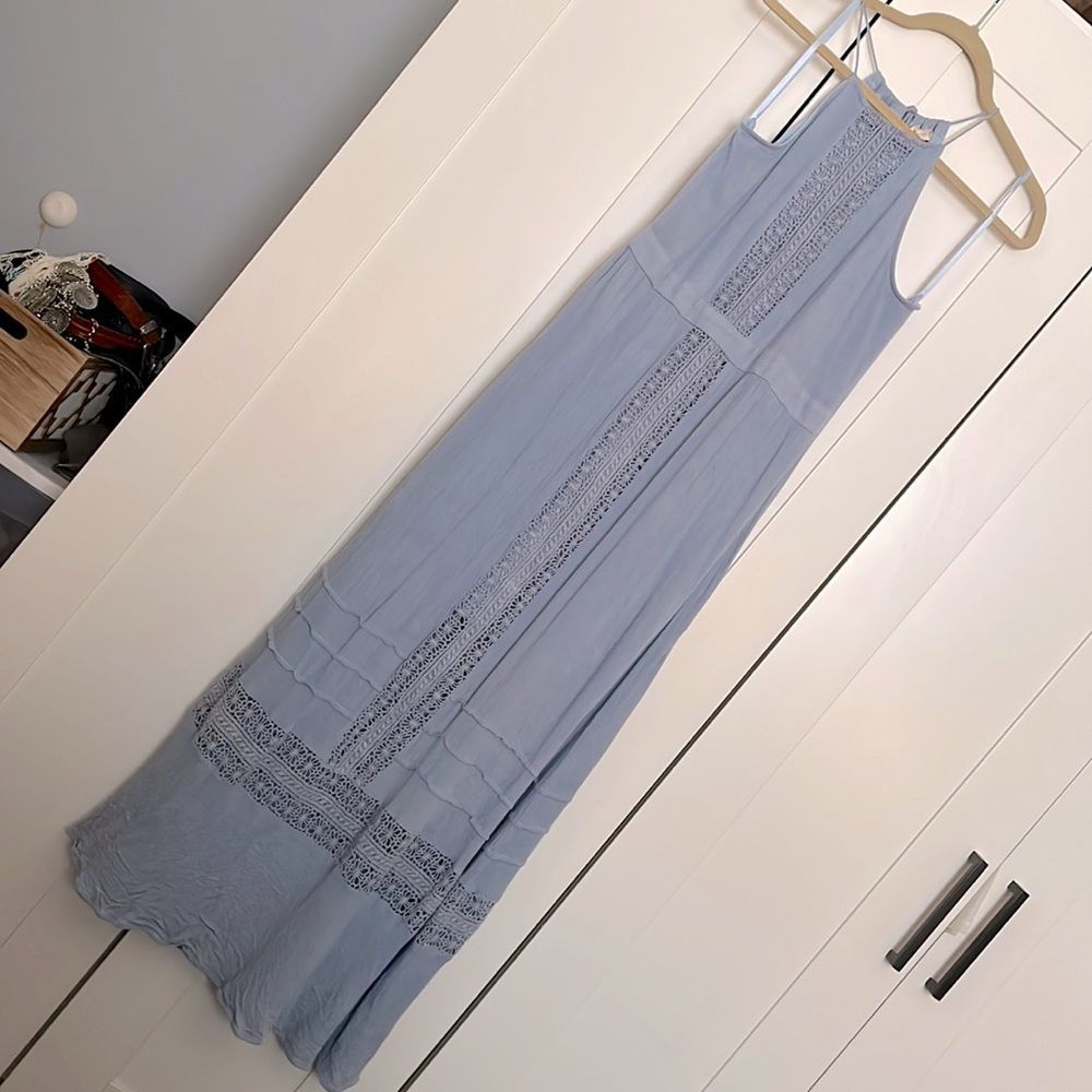 Altar’d State Tied Spaghetti Strap Flowy Maxi Dress